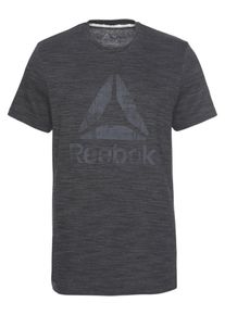 Reebok, Herren T-Shirt, Stone / Schwarzmeliert