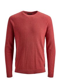 Jack & Jones JACK & JONES, Herren Strickpullover, Rostrot