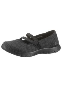 Skechers, Damen Riemchenballerina 'EZ Flex Renew - Make it Count', Schwarzmeliert