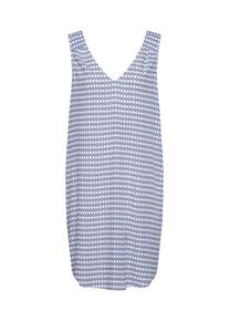 GAP, Damen Kleid, Dunkelblau / Weiß