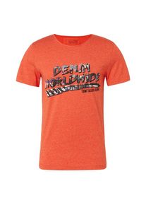Tom Tailor Denim, Herren T-Shirt, Koralle