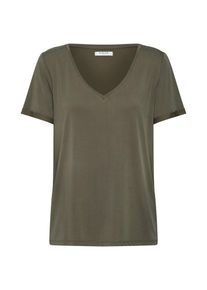 Pieces, Damen Shirt 'PCHAVALA SS V-NECK TEE D2D PB', Grün