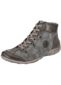 Rieker, Damen Schn&uuml;rstiefeletten, Grau / Dunkelgrau