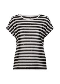 Only, Damen Shirt, Schwarz / Weiß