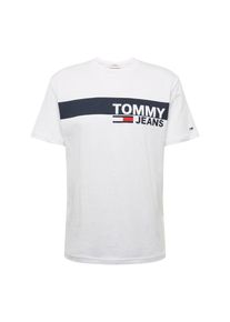 Tommy Jeans, Herren T-Shirt 'ESSENTIAL', Dunkelblau / Rot / Weiß