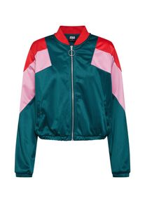 Urban Classics, Damen Jacke, Smaragd / Rosa / Rot