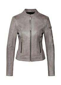 tigha, Damen Lederjacke 'Rosanna', Grau