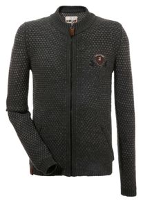Marjo, Herren Trachtenstrickjacke, Anthrazit