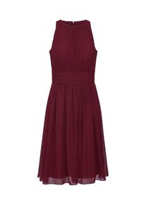 STAR NIGHT, Damen Kleid 'short dress chiffon', Burgunder