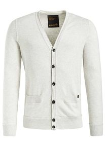 Khujo, Herren Strickjacke 'TERENCE', Perlwei&szlig;