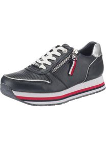 Tom Tailor, Damen Sneakers, Nachtblau / Rot / Silber / Weiß