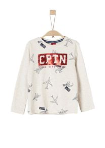 s.Oliver Junior, Printshirt, Creme / Navy / Pastellrot