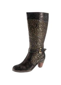 Laura Vita, Damen Stiefel, Dunkelbraun / Gold