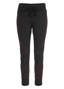 MAC, Damen Hose 'Futurepants Contrast', Feuerrot / Schwarz