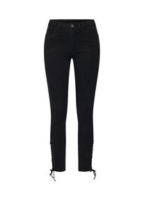 Vila, Damen Jeans 'VIJULAS RW 7/8 TIE JEANS', Schwarz
