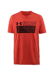 Under Armour, Herren Laufshirt 'Track', Rot / Schwarz