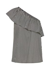 Tom Tailor, Damen Bluse, Schwarz / Wei&szlig;