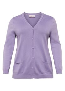 sheego Casual, Damen Cardigan, Lavendel