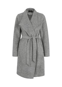 Only, Damen Langer Wollcardigan 'UMA', Graumeliert