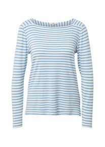 Tom Tailor, Damen T-Shirt, Royalblau / Wei&szlig;