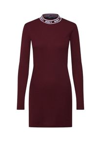 Obey, Damen Kleid 'STANTON DRESS', Weinrot / Weißmeliert