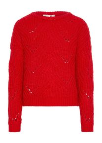 name it, M&auml;dchen Gemusterter Strickpullover, Rot