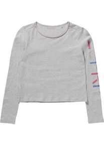 Esprit, M&auml;dchen Langarmshirt, Blau / Graumeliert / Rot
