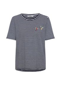 Only, Damen T Shirt, Nachtblau / Weiß