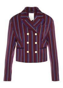 POSTYR, Damen Blazer, Blau / Burgunder