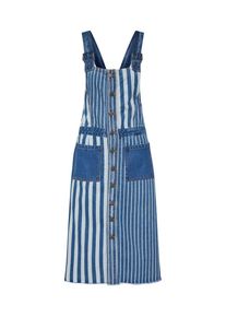 Noisy may, Damen Latzrock 'NMJENNY DUNGAREE STRIBE DRESS', Blue Denim