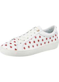 Tommy Hilfiger, Damen Sneakers 'LO S1285UZIE 12A', Rot / Schwarz / Wei&szlig;