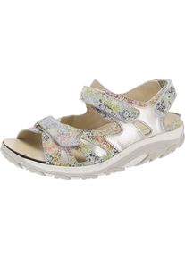 Waldl&auml;ufer WALDL&Auml;UFER, Damen Sandalen 'Hanni', Mischfarben / Silber