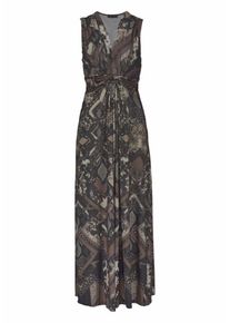 Melrose, Damen Maxikleid, Beige / Braun / Hellbraun