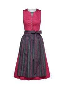 Country Line, Damen Dirndl, Dunkelgrau / Pink