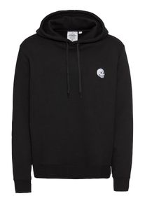 Cheap Monday, Herren Hoodie 'Pullover hood Skull badge', Schwarz