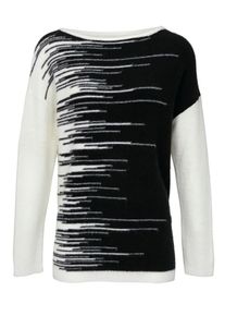 Heine, Damen Pullover, Schwarz / Wei&szlig;