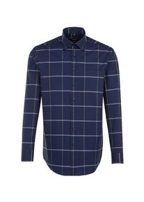 Seidensticker, Herren Hemd, Kobaltblau / Gr&uuml;n / Wei&szlig;