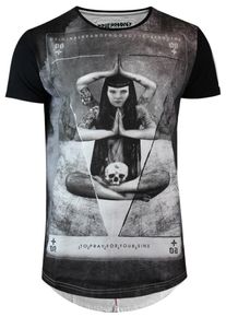 Trueprodigy, Herren T-Shirt 'For your Sins', Schwarz / Weiß
