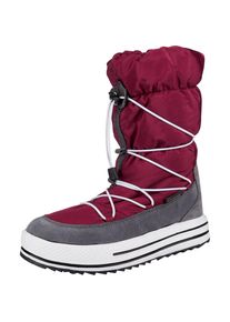 Kimberfeel, Damen Winterstiefel, Grau / Karminrot / Weiß