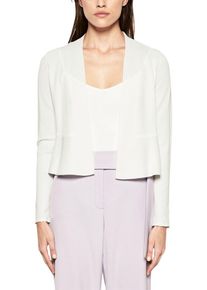 s.Oliver BLACK LABEL, Damen Taillierte Strickjacke, Wei&szlig;