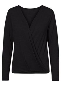 Pieces, Damen Bluse, Schwarz