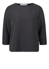 BETTY & CO Betty & Co, Damen Shirt, Dunkelblau / Weiß