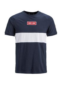 Jack & Jones JACK & JONES, Herren T-Shirt, Navy / Weiß