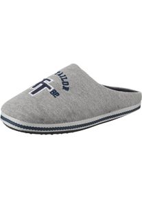 Tom Tailor, Herren Pantoffeln, Navy / Graumeliert / Weiß