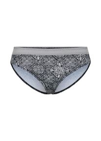 Esprit, Damen Bikini Hose 'San Diego Beach', Schwarz / Weiß