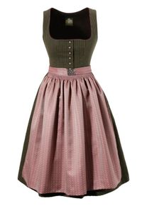 Hammerschmid, Damen Dirndl, Khaki / Rosa