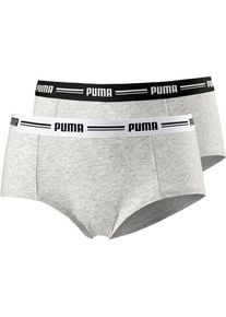 Puma, Damen Panty 'Iconic Mini Short', Graumeliert