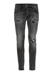 tigha, Herren Jeans 'Billy the kid 9903 ripped', Grey Denim