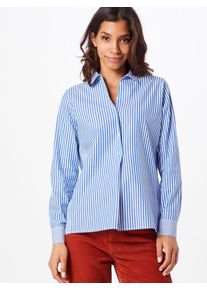 Opus, Damen Bluse 'Firini', Blau / Royalblau / Weiß
