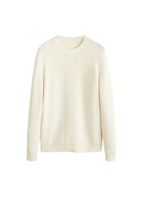 Mango Man, Herren Pullover Park, Wollwei&szlig;